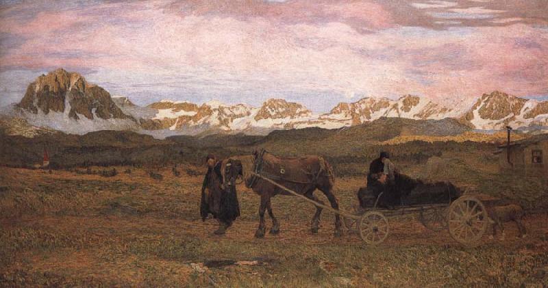 Giovanni Segantini Returning Home china oil painting image